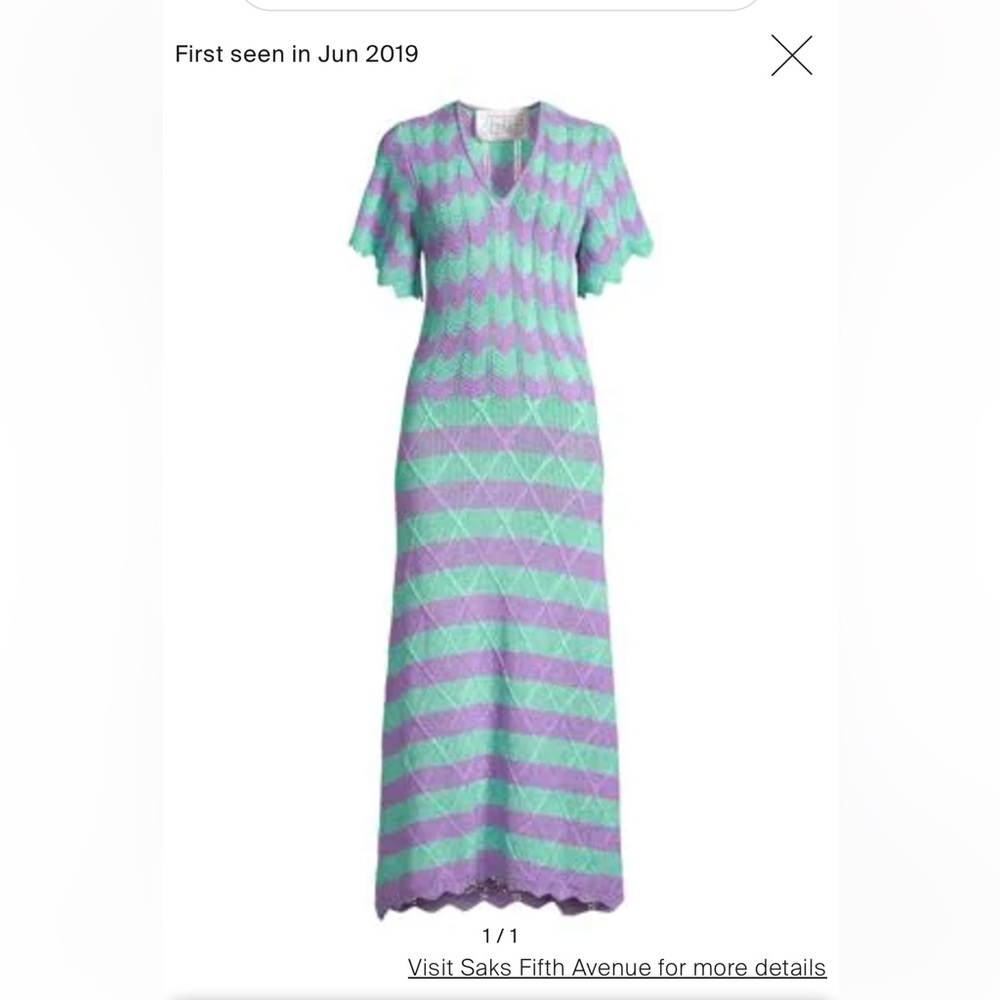VICTOR GLEMAUD Crochet Midi Dress